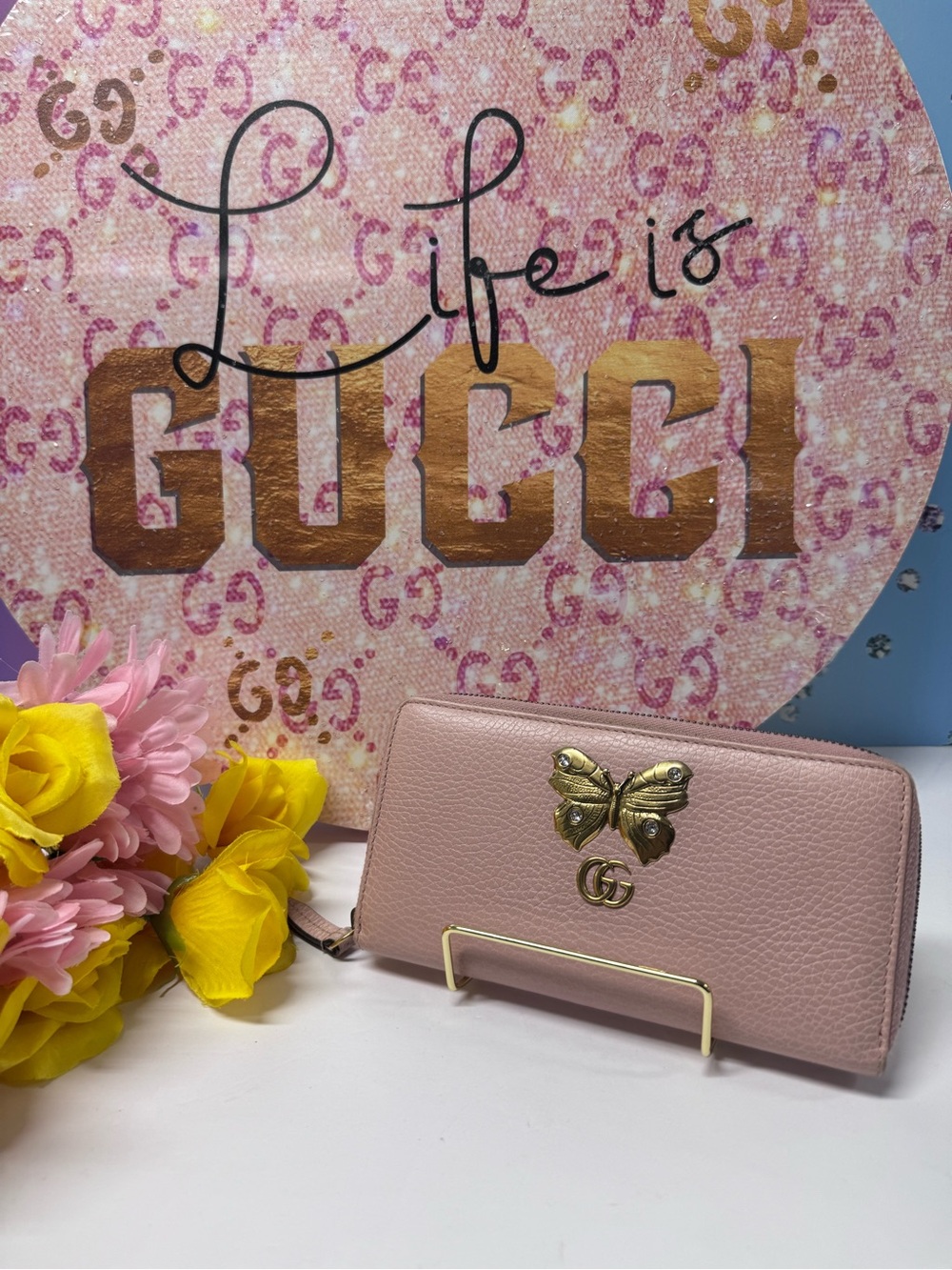 🦋 GUCCI CALFSKIN BUTTERFLY WALLET